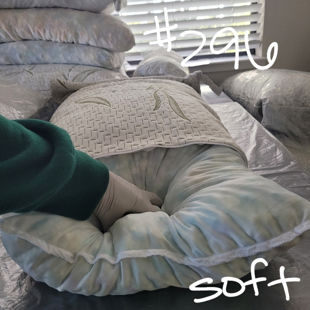 Bamboo #296 Pillow 6" Shredded Memory Foam Soft Zip Cover Costco - Picture 3 of 15